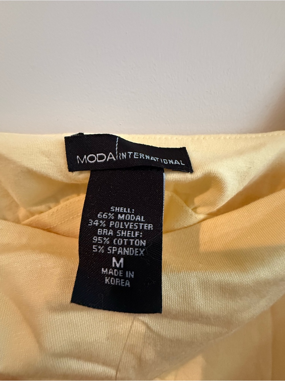 Vintage Moda International Butter Yellow Designed-Strap Camisole - Picture 5 of 5